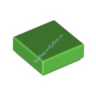 Деталь Лего Плитка 1 х 1 С Желобком Цвет Ярко-Зеленый