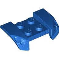 Деталь Лего Автомобильное Крыло 2 х 4 С Выдавленными Фарами Цвет Синий