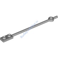 Деталь Лего Стержень 12L С Пластиной 1 х 2 На Одном Конце И Круглой Пластиной 1 х 1 На Другом Цвет Светло-Серый