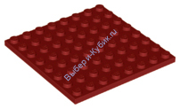 Деталь Лего Пластина 8 х 8 Цвет Темно-Красный