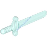 Деталь Лего Короткий Меч С Резной Рукояткой Цвет Прозрачно-Голубой