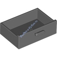 Деталь Лего Ящик Для Шкафа 2 х 3 Цвет Темно-Серый