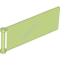 Деталь Лего Флаг 7 х 3 С Жезлом Цвет Прозрачно-Ярко-Зеленый