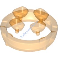 Деталь Лего Камень / Кристалл Камень Бесконечности 4 Шт Цвет Прозрачно-Оранжевый