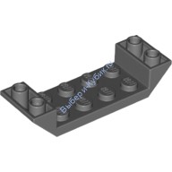 Деталь Лего Скос Перевернутый 45 6 х 2 Двойной С 2 х 4 Вырезом Цвет Темно-Серый