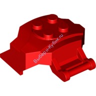 Деталь Лего Кокпит Передний 4 x 3 x 2 С Перекладиной Цвет Красный
