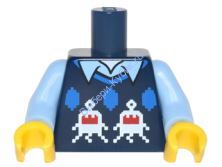 Деталь Лего Торс Цвет Темно-Синий