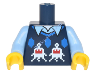Деталь Лего Торс Цвет Темно-Синий