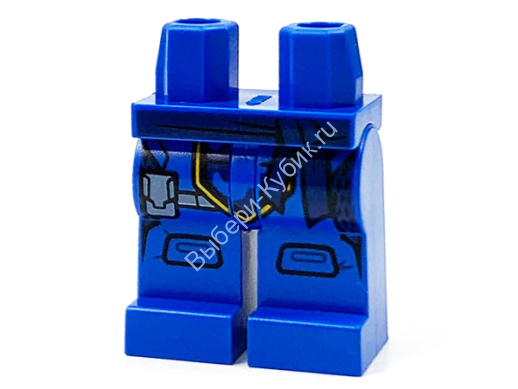 Деталь Лего Ноги С Рисунком Цвет Синий