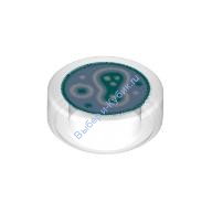 Деталь Лего Плитка Круглая 1 х 1 С Рисунком Цвет Прозрачный