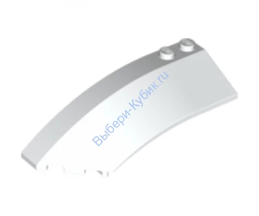 Деталь Лего Клин 8 х 3 х 2 Открытый Левый Цвет Белый