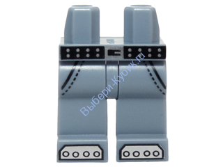 Деталь Лего Ноги С Рисунком Цвет Песочно-Голубой