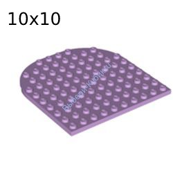Деталь Лего Пластина Закругленная 10 х 10 Цвет Лавандовый