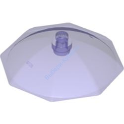 Деталь Лего Верхушка Зонтика 6 х 6 с Верхним Штырьком Цвет Прозрачно-Фиолетовый