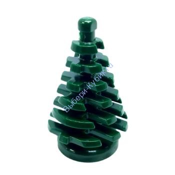 Деталь Аналог Совместимый С Лего Ель Малая 2 х 2 х 4 Цвет Тёмно-Зелёный