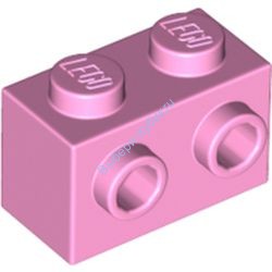 Деталь Лего Кубик Модифицированный 1 х 2 С Штырьками На Стороне Цвет Ярко-Розовый