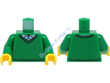 Деталь Лего Торс С Рисунком Цвет Зеленый