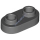 Деталь Лего Пластина 1 х 2 Закругленная С 2 Штырьками Цвет Темно-Серый