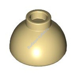 Деталь Лего Кубик Круглый 1 1/2 x 1 1/2 x 2/3 Купол Цвет Песочный