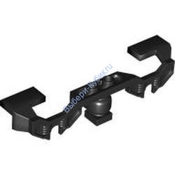 Деталь Лего Декоративные Амортизаторы Для Поезда С Открытыми Втулками Цвет Черный