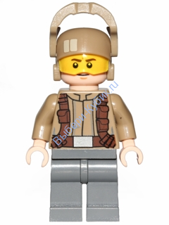 Resistance Trooper - Dark Tan Jacket, Frown, Furrowed Eyebrows