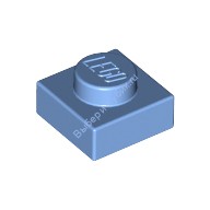 Деталь Лего Пластина 1 х 1 Цвет Голубой