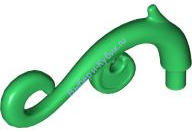 Деталь Аналог Совместимый С Лего Стебель Растения Изогнутый С 2 Шипами И 2 Завитками Цвет Ярко-Зеленый 