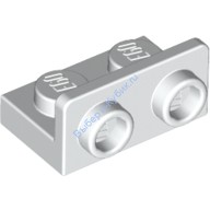 Деталь Лего Кронштейн 1 х 2 - 1 х 2 Перевернутый Цвет Белый