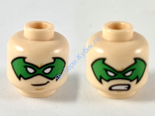 Деталь Лего Голова Двустороняя Цвет Светло-Телесный 3626pb2418