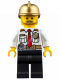 Минифигурка Лего Сити  - Начальник пожарной бригады