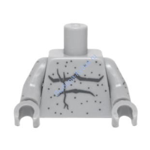 Деталь Лего Торс Цвет Светло-Серый