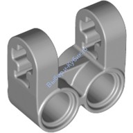 Деталь Лего Техник Коннектор Перпендикулярный Двойной Разделенный Цвет Светло-Серый