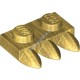 Деталь Лего Пластина 1 х 2 С 3 Зубами Цвет Перламутрово-Золотой