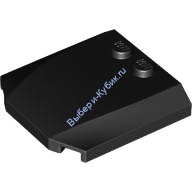 Деталь Лего Клин 4 x 4 x 2/3 Тройной Изогнутый Цвет Черный