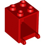 Деталь Лего Ящик 2 х 2 х 2 Цвет Красный