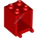 Деталь Лего Ящик 2 х 2 х 2 Цвет Красный