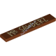 Деталь Лего Плитка 1 х 6 С Рисунком Цвет Коричневый