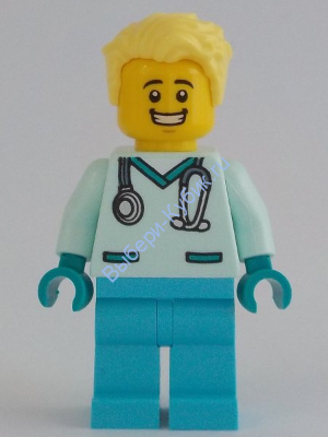 Минифигурка Лего Сити Доктор