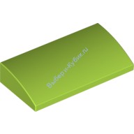 Деталь Лего Скос Закругленный 2 х 4 х 2/3 Без Штырьков С Креплениями Внизу Цвет Лайм