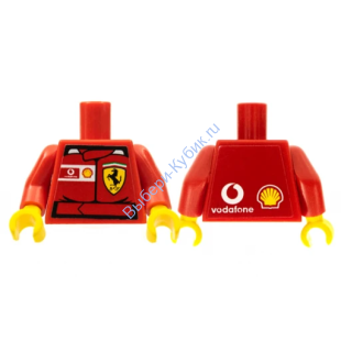Деталь Лего Торс Цвет Красный