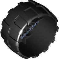 Деталь Лего Диск Твердый Пластик Большой 54 Мм D X30 Мм Цвет Черный