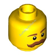 Деталь Лего Голова Минифигурки Цвет Желтый