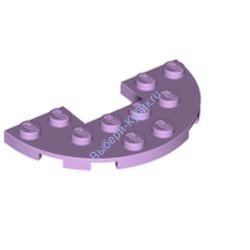 Деталь Лего Пластина Полукруг 3 х 6 С 1 х 2 Вырезом Цвет Лавандовый