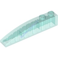 Деталь Лего Скос Закругленный 6 х 1 Цвет Прозрачно-Голубой