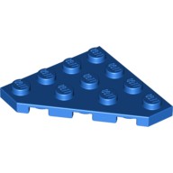Деталь Лего Пластина Клин 4 х 4 Обрезанный Угол Цвет Синий
