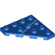 Деталь Лего Пластина Клин 4 х 4 Обрезанный Угол Цвет Синий