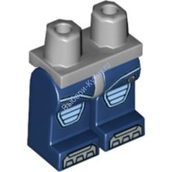 Деталь Лего Ноги С Рисунком Цвет Светло-Серый