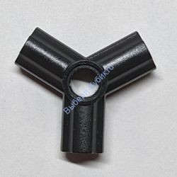 Деталь Лего Техник Коннектор Тройной Цвет Черный