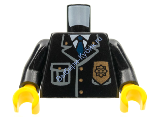 Деталь Лего Торс С Рисунком Цвет Черный