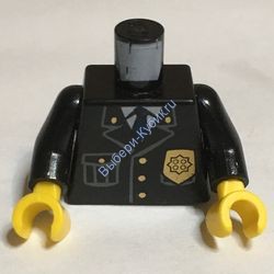 Деталь Лего Торс С Рисунком Цвет Черный
